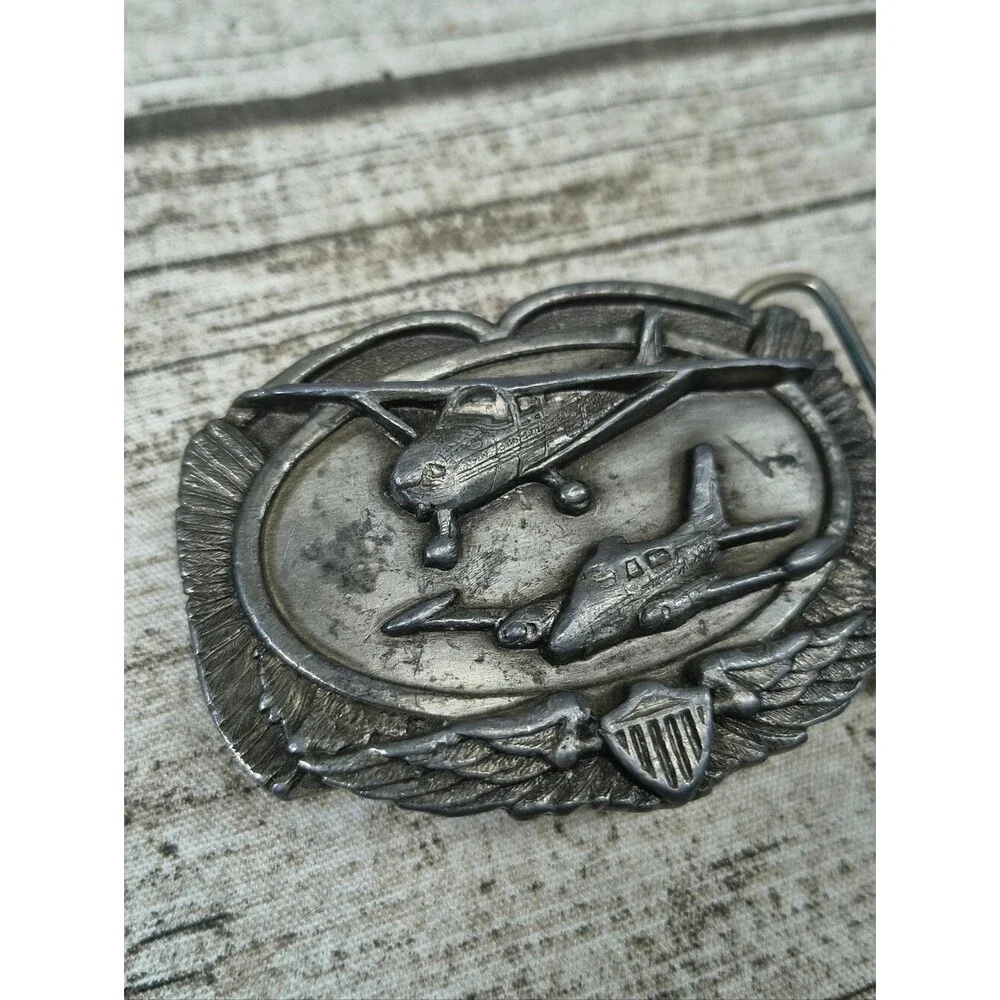 Siskiyou Buckle Co Vintage 80s Aircraft Buckle